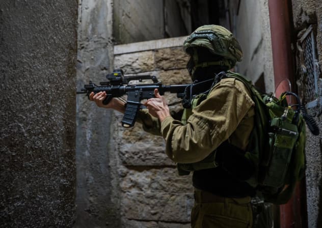 An IDF soldier operating in the West Bank, published on February 6, 2026.