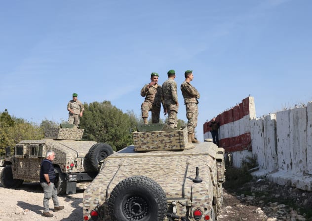 Lebanese Armed Forces soldiers supervise a press tour of Hezbollah terror tunnels in southern Lebanon, November 28, 2025; illustrative.