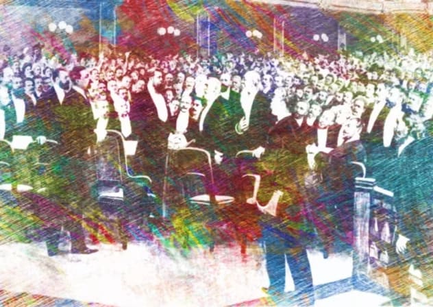 "Zionism is a family of arguments: political Zionism, cultural Zionism, religious Zionism, socialist Zionism, revisionist Zionism, and more." Above, delegates at the First Zionist Congress, held in Basel, Switzerland in 1897. 