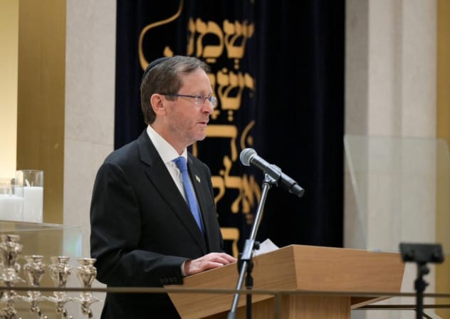 President Isaac Herzog during his visit to Australia.