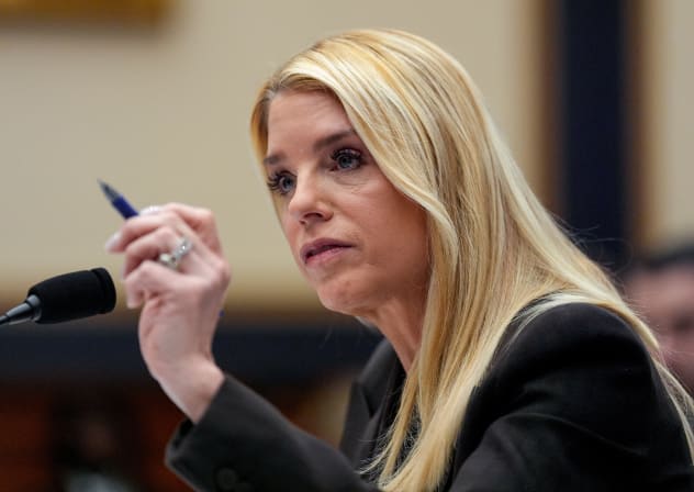 US Attorney General Pam Bondi testifies before a House Judiciary Committee hearing on oversight of the Justice Department, on Capitol Hill in Washington, DC, US, February 11, 2026.