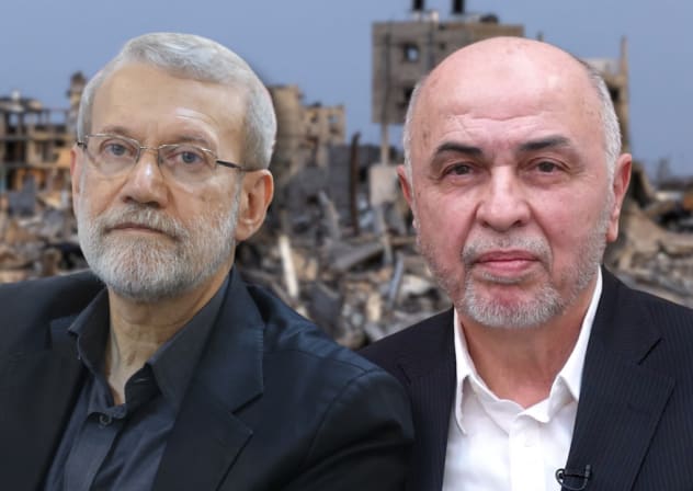 Illustrative image of Muhammad Ismail Darwish and Ali Larijani