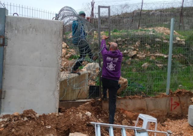 Right wing settlement activists cross the border with Lebanon on Thursday February 13, 2026. 