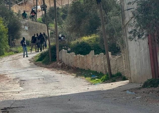 SETTLERS NEAR the West Bank village of Talfit, where a violent altercation occurred between them and local residents, February 13, 2026.