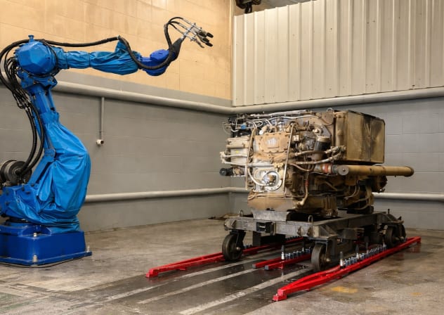 Ruby AI's robotic tank cleaner.