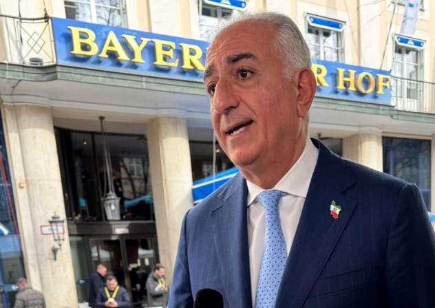 Reza Pahlavi, the exiled son of Iran's last shah and an Iranian opposition figure, speaks during a Reuters interview on the sidelines of the Munich Security Conference (MSC) in Munich, Germany, February 14, 2026.