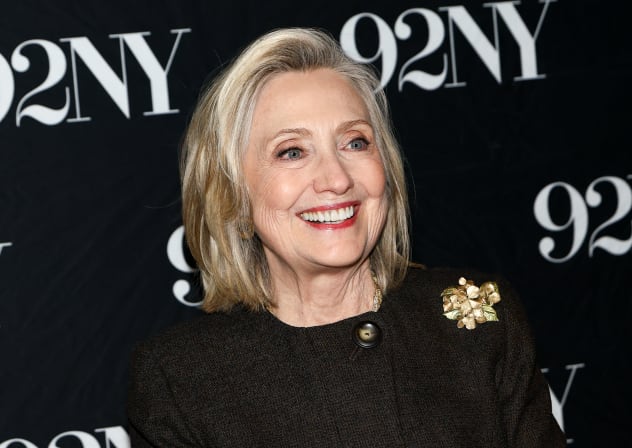 Hillary Clinton pictured in New York City, October 28, 2025.