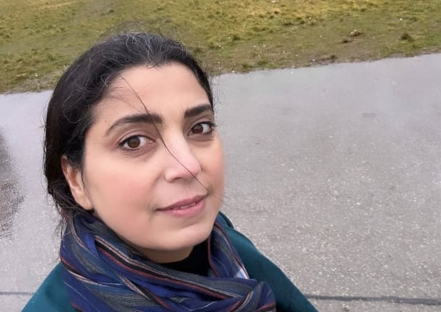 Ellie Borhan, an Iranian activist who founded the London-based Stage of Freedom group.