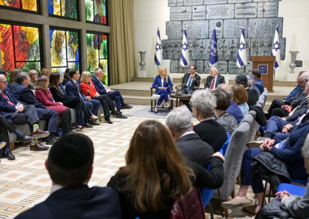 eeting on Tuesday between President Isaac Herzog and a large delegation of the Conference of Presidents of Major American Jewish Organizations.