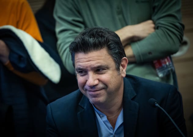 Israeli journalist Omri Assenheim attends a status of Women and Gender Equality committee meeting at the Knesset, the Israeli parliament in Jerusalem on January 7, 2025. 