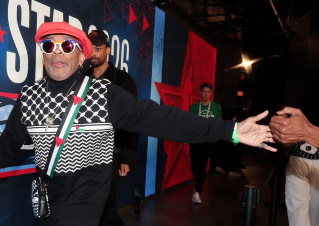 Spike Lee at the 2026 NBA All-Star Game held at the Intuit Dome on Feb. 15, 2026 in Los Angeles.
