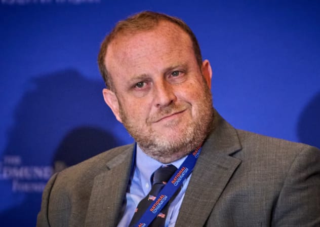 Jeremy Carl speaks at the National Conservatism Conference in Washington DC, Sept. 3, 2025.