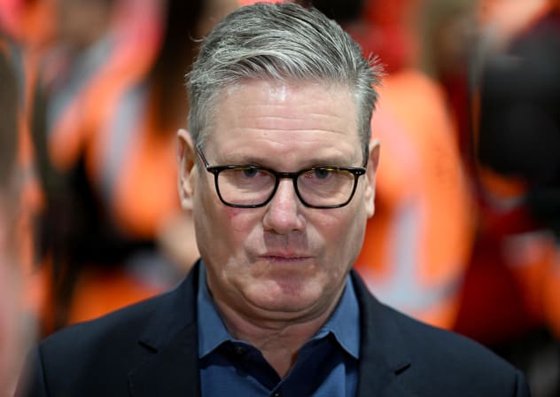British Prime Minister Keir Starmer attends a Q&A as he visits Taffs Well Depot in Ffordd Bleddyn on February 18, 2026 in Cardiff, Wales.