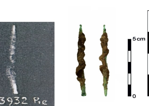 Original photograph of the artifact published in 1927 (L) and the actual artifact, February 20, 2026.
