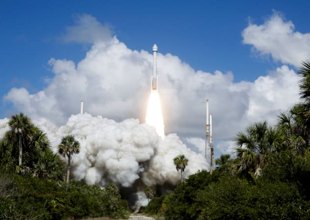 A UNITED Launch Alliance Atlas V rocket carrying two astronauts aboard Boeing's Starliner-1 Crew Flight Test (CFT), is launched on a mission to the International Space Station, in Cape Canaveral, Florida, US June 5, 2024.