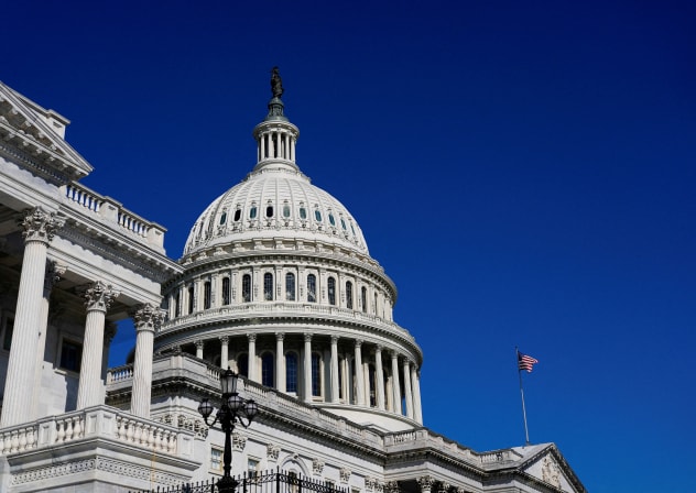 A view of the dome of the US Capitol building in Washington, DC, September 19, 2025. 