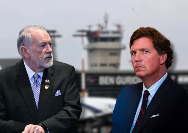 Mike Huckabee and Tucker Carlson.