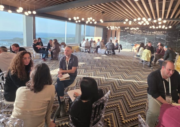 Participants at the Gesher Syms Leadership Institute retreat in Paphos, Cyprus.