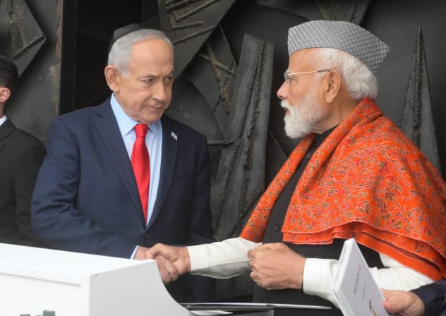 Prime Minister Benjamin Netanyahu visited Yad Vashem with Indian Prime Minister Narendra Modi on February 26, 2026.