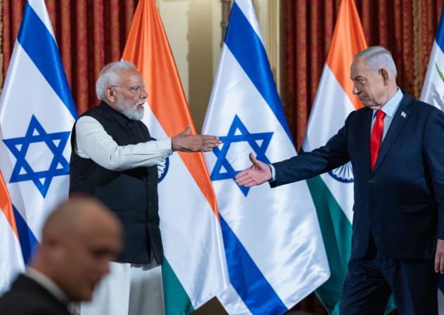 Prime Minister Benjamin Netanyahu and Indian Prime Minister Narendra Modi meet in Jerusalem, February 26, 2026.