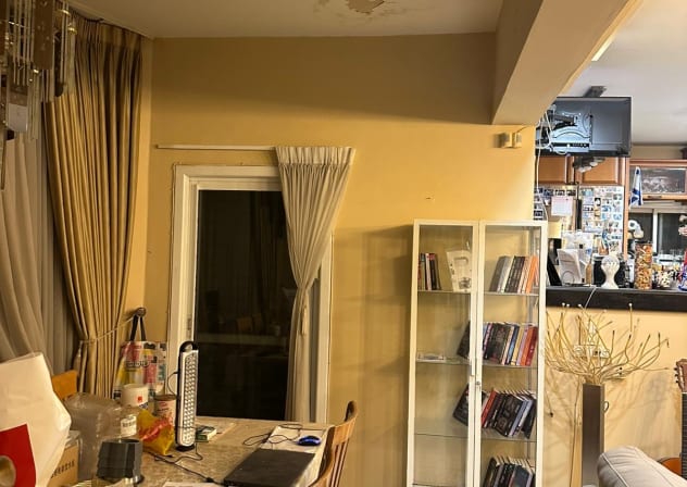 A reservist rescue unit officer had his home damaged by an Iranian missile fragment. February, 28.