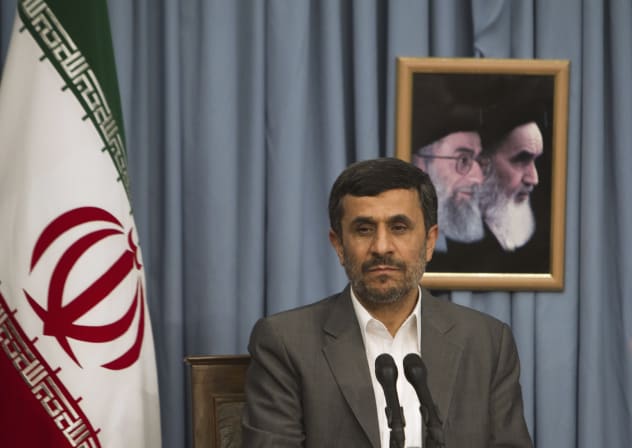 Then-Iranian president Mahmoud Ahmedinejad pictured in Tehran in 2011; illustrative.