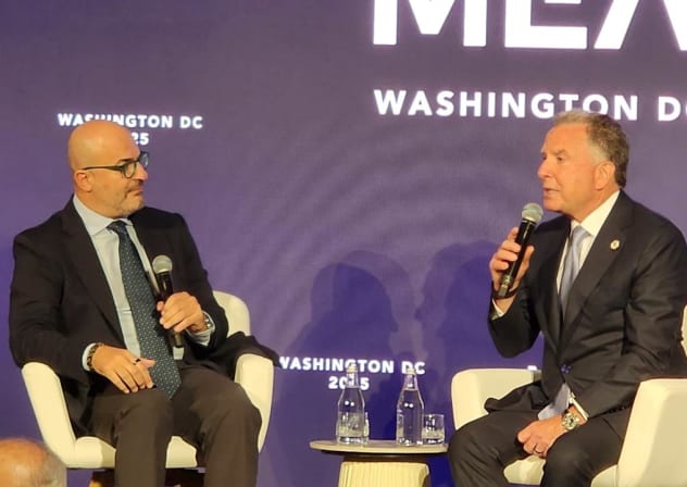 Media personality Nadim Koteich with Special Envoy Steve Witkoff at the MEAD Conference in Washington DC