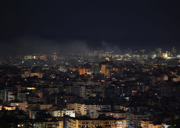 Smoke rises after Israeli strikes in Beirut's southern suburbs, Lebanon, March 2, 2026