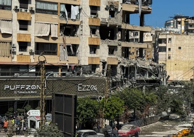 Consecuencias de los ataques israelíes tras la escalada entre Hezbolá e Israel en medio del conflicto entre Estados Unidos e Israel con Irán, Líbano, 2 de marzo de 2026. 