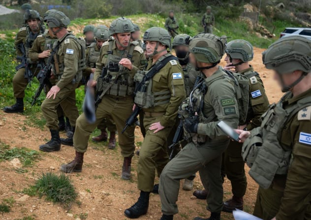 IDF Chief of Staff Lt.-Gen. Eyal Zamir holds an operational briefing with Northern Command and Division chiefs, near the Lebanon border, March 2, 2026.