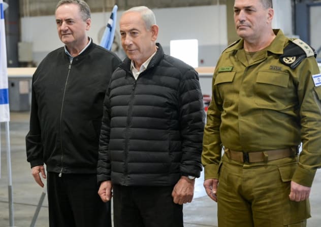 Netanyahu visited the base alongside Defense Minister Israel Katz and IDF Chief of Staff Lt. Gen. Eyal Zamir. 3, March, 2026.