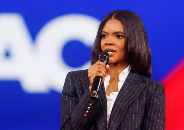 Conservative talk show host Candace Owens speaks during at the Conservative Political Action Conference (CPAC) in Orlando, Florida, US February 25, 2022. 