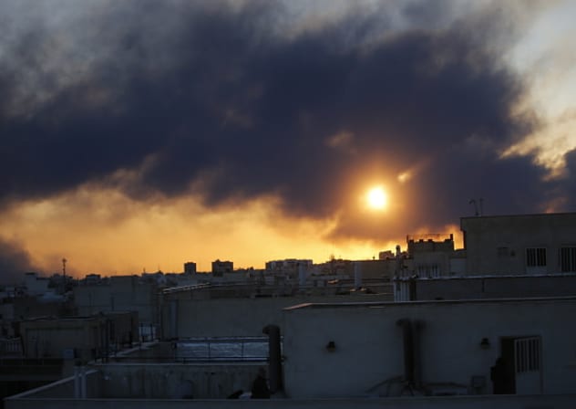 Thick smoke rises over western areas of Tehran following continued U.S. and Israeli strikes on the Iranian capital in Tehran, Iran, on March 03, 2026.
