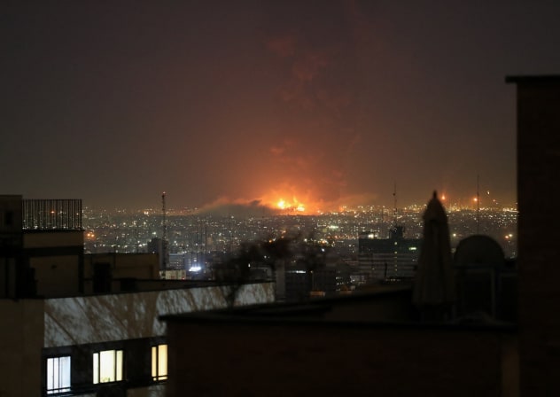 Smoke rises following an explosion, amid the U.S.-Israeli conflict with Iran, in Tehran, Iran, March 7, 2026.