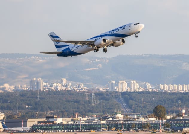 El Al plane takes off at the Ben Gurion International Airport, outside of Tel Aviv, March 5, 2026.