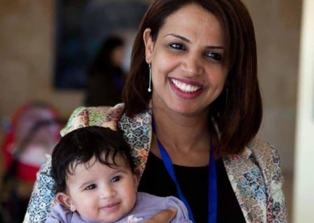 Hanan Alsanah is the only one among her sisters to attend university. 