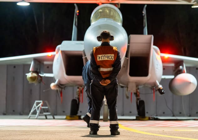 IDF jet prepares to take off, March 12, 2026.