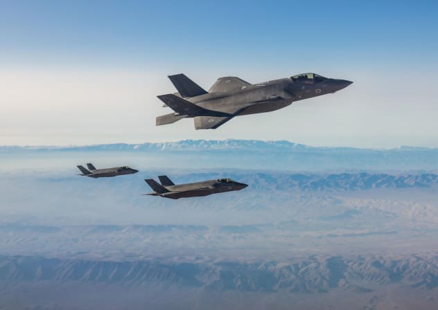F-35I "Adir" on its way to strike Iran.
