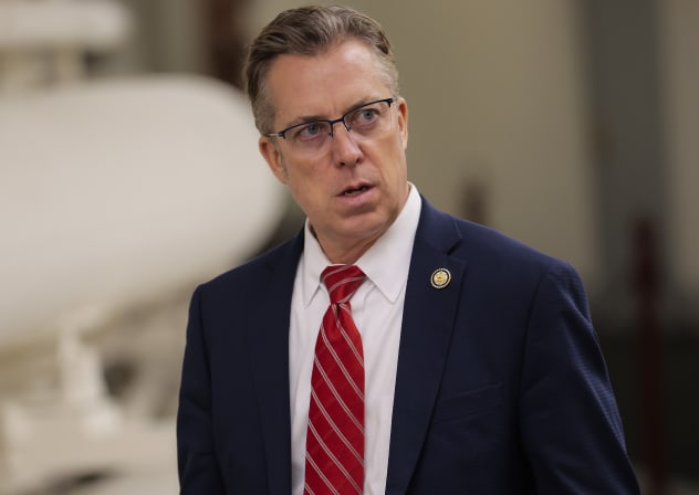 Rep. Andy Ogles (R-TN) walks through the U.S. Capitol on February 03, 2026 in Washington, DC. 