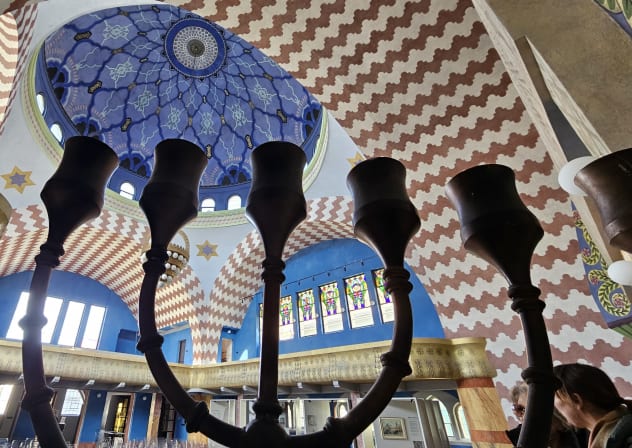 The stunning newly-active Neolog synagogue in Trencin.