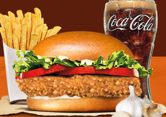 Kosher-for-Passover Menu, Burger King.
