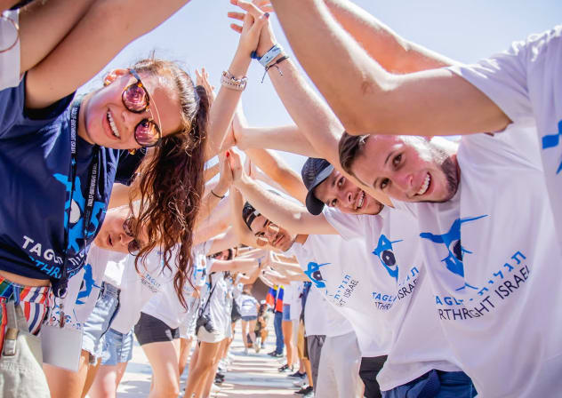 Participants on a Birthright Israel program.