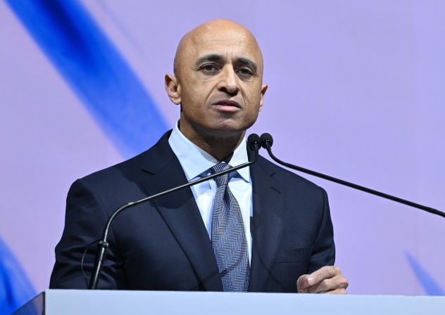 United Arab Emirates Ambassador to the US Yousef Al Otaiba shares remarks at ADL Never is Now at Javits Center on March 03, 2025 in New York City.