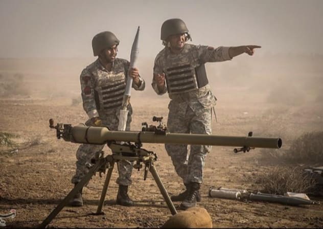 This image shows one of Iran’s military exercises in recent years near the Strait of Hormuz.