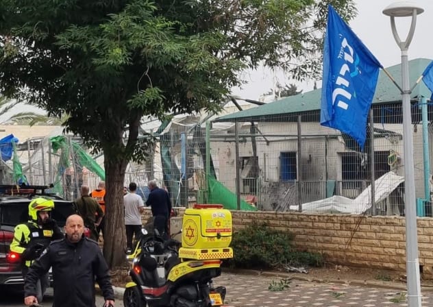 A location in northern Israel after a Hezbollah rocket impacted in the area. April, 2, 2026.