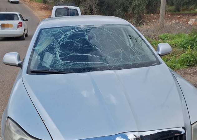 A CAR damaged by an Iranian missile, April 5, 2026.