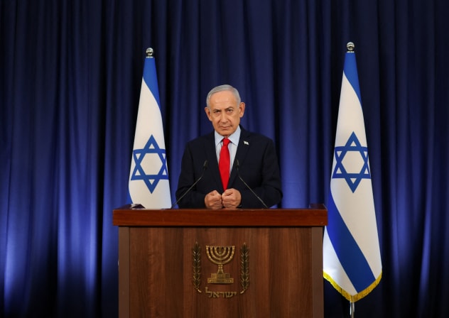 Israeli Prime Minister Benjamin Netanyahu speaks during a press conference, amid the US-Israel conflict with Iran, in Jerusalem, March 19, 2026.