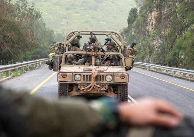 IDF soldiers of the Paratroopers Brigade, operating under the 98th Division, seen during operational activity in southern Lebanon, April 2026. 