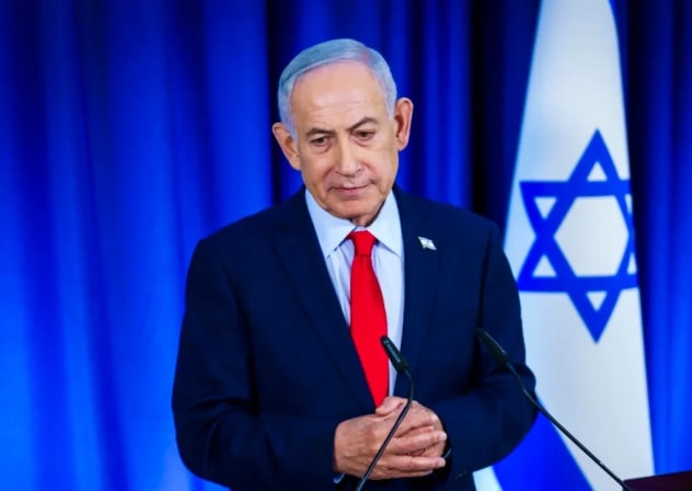 El primer ministro israelí, Benjamin Netanyahu, habla durante una rueda de prensa en Jerusalén, el 19 de marzo de 2026.
