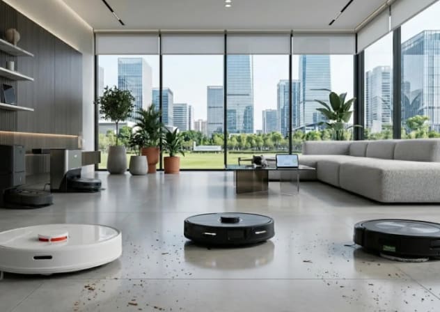 Robot vacuum and mop robots.